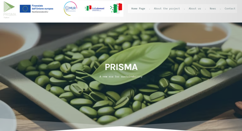 Home page del sito del Progetto Prisma