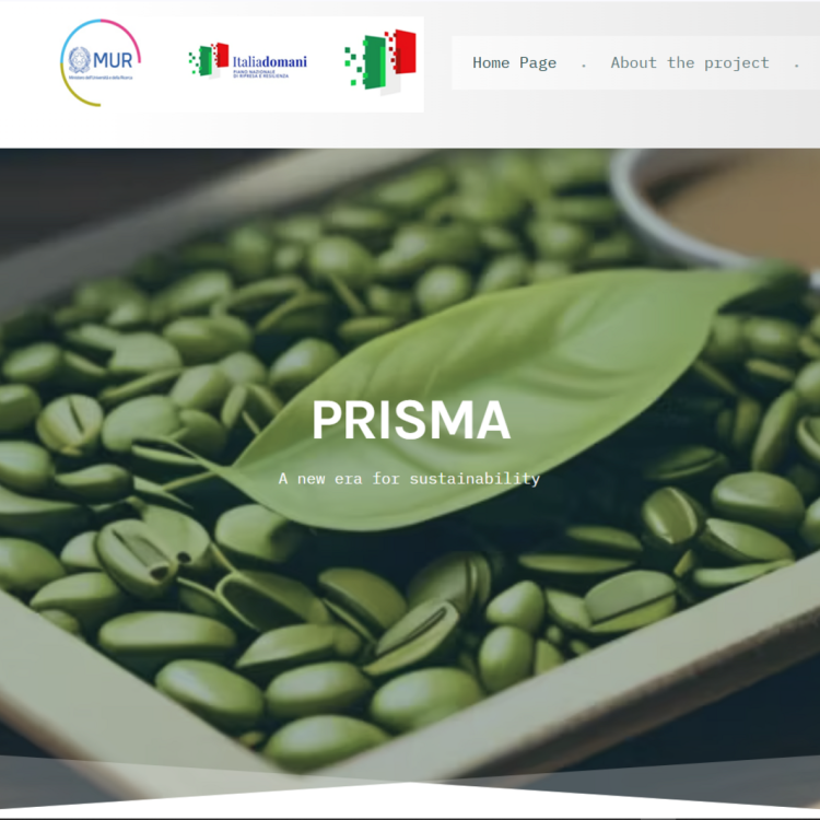 Home page del sito del Progetto Prisma